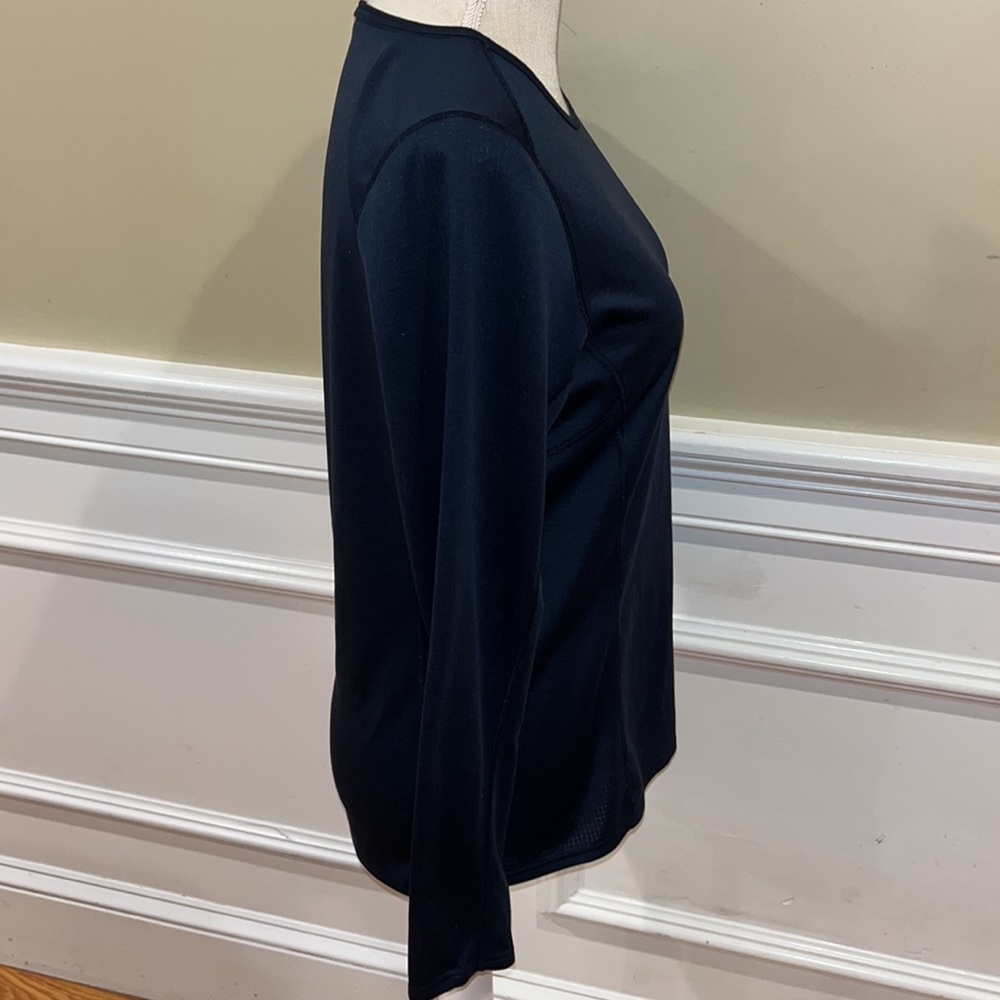 Patagonia Women's Long Sleeve Tee - Navy Blue - Picture 4 of 11